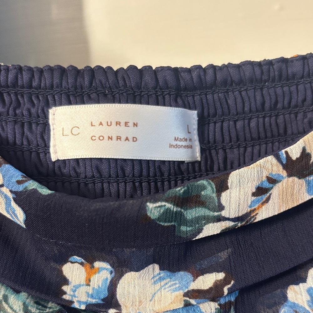 LC Lauren Conrad Navy Floral Maxi Dress - Picture 2 of 8